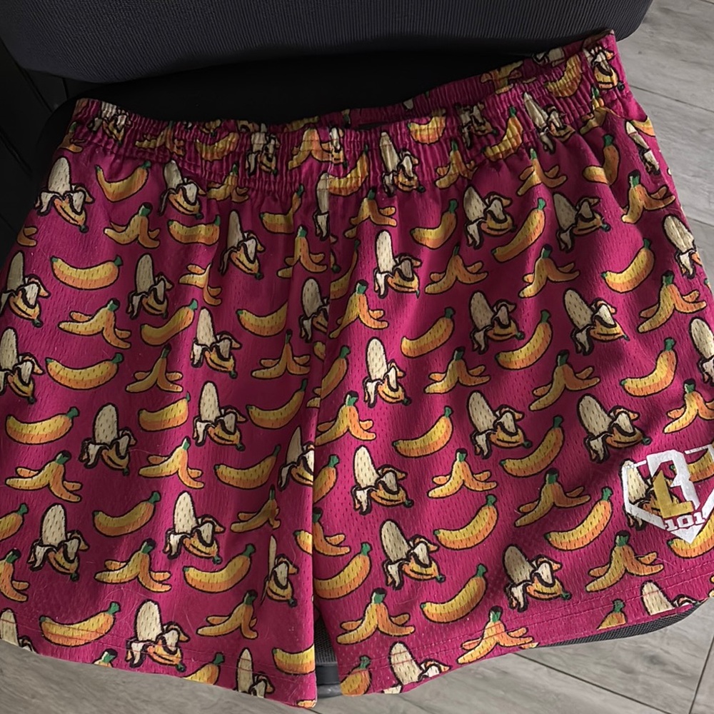 Banana Print men’s athletic shorts by Baseball 101